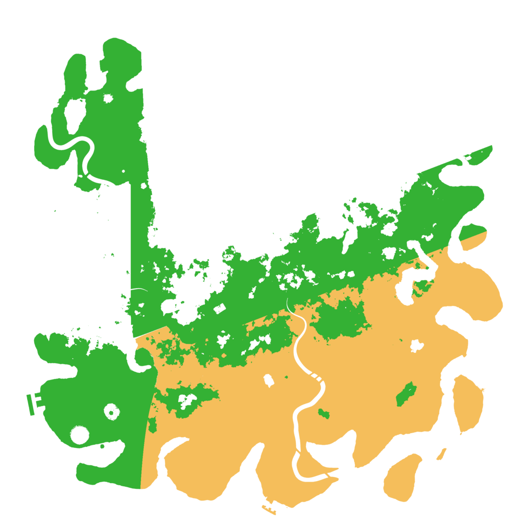 Biome Rust Map: Procedural Map, Size: 5000, Seed: 725425769