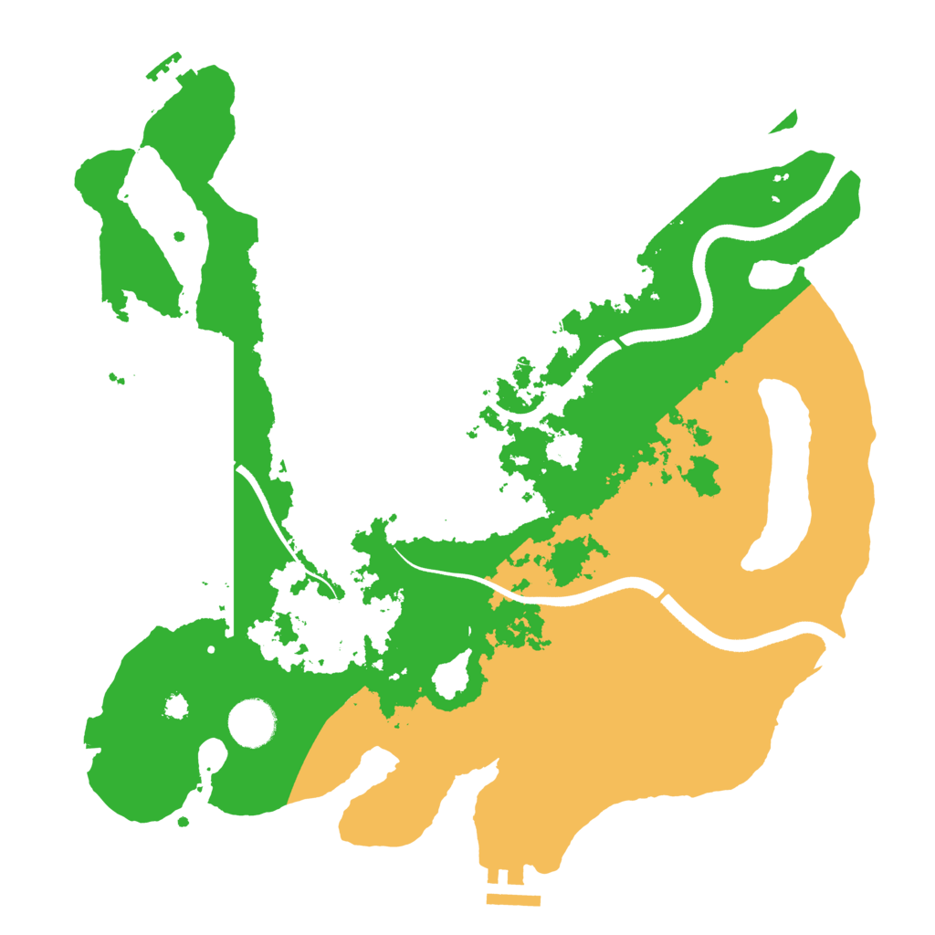 Biome Rust Map: Procedural Map, Size: 3500, Seed: 865080532