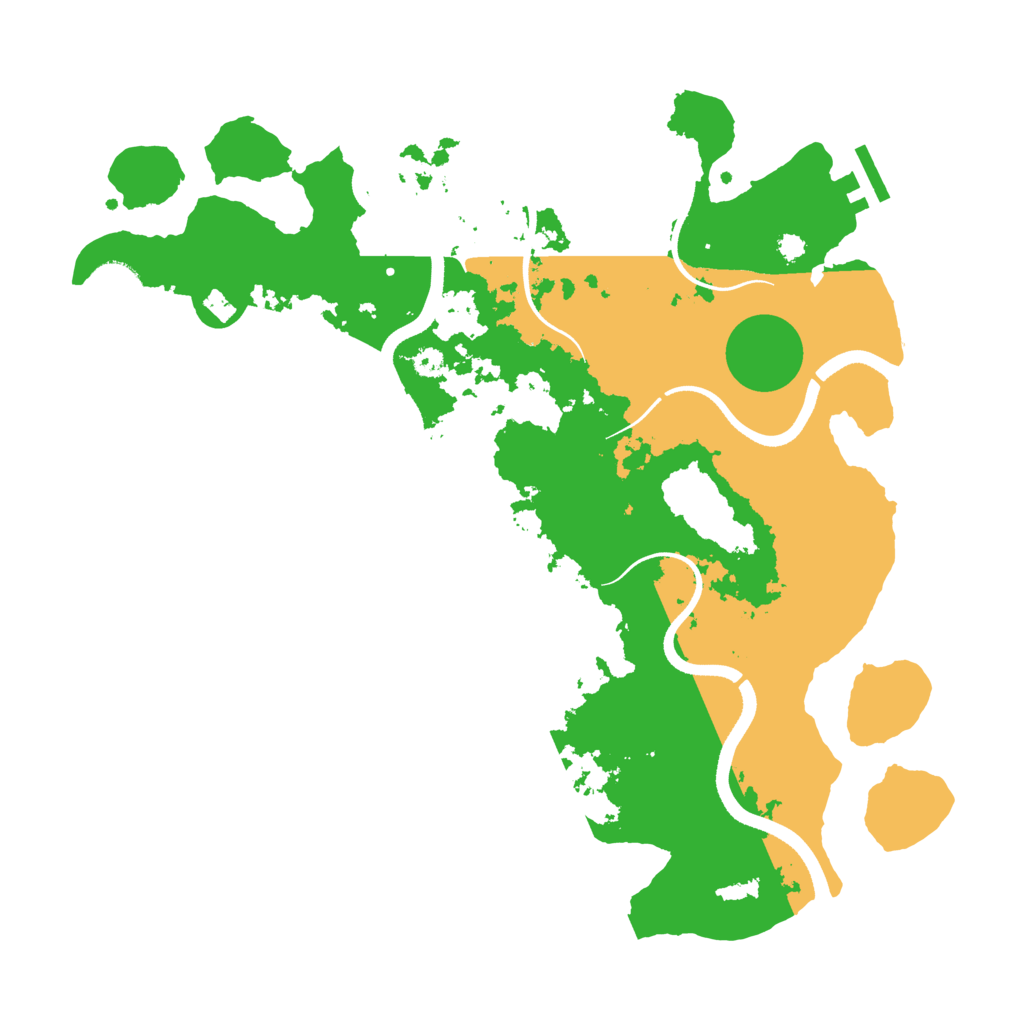 Biome Rust Map: Procedural Map, Size: 3500, Seed: 1603931542