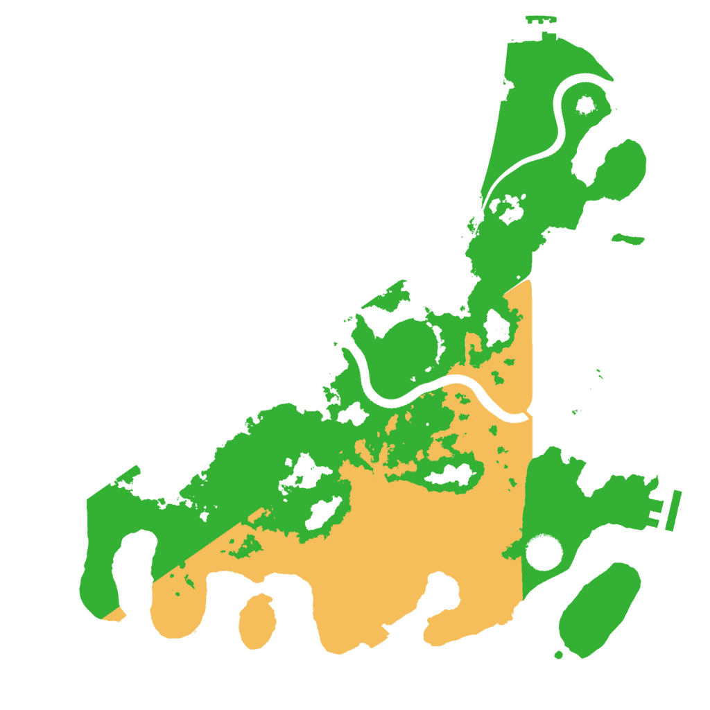 Biome Rust Map: Procedural Map, Size: 3500, Seed: 769026679