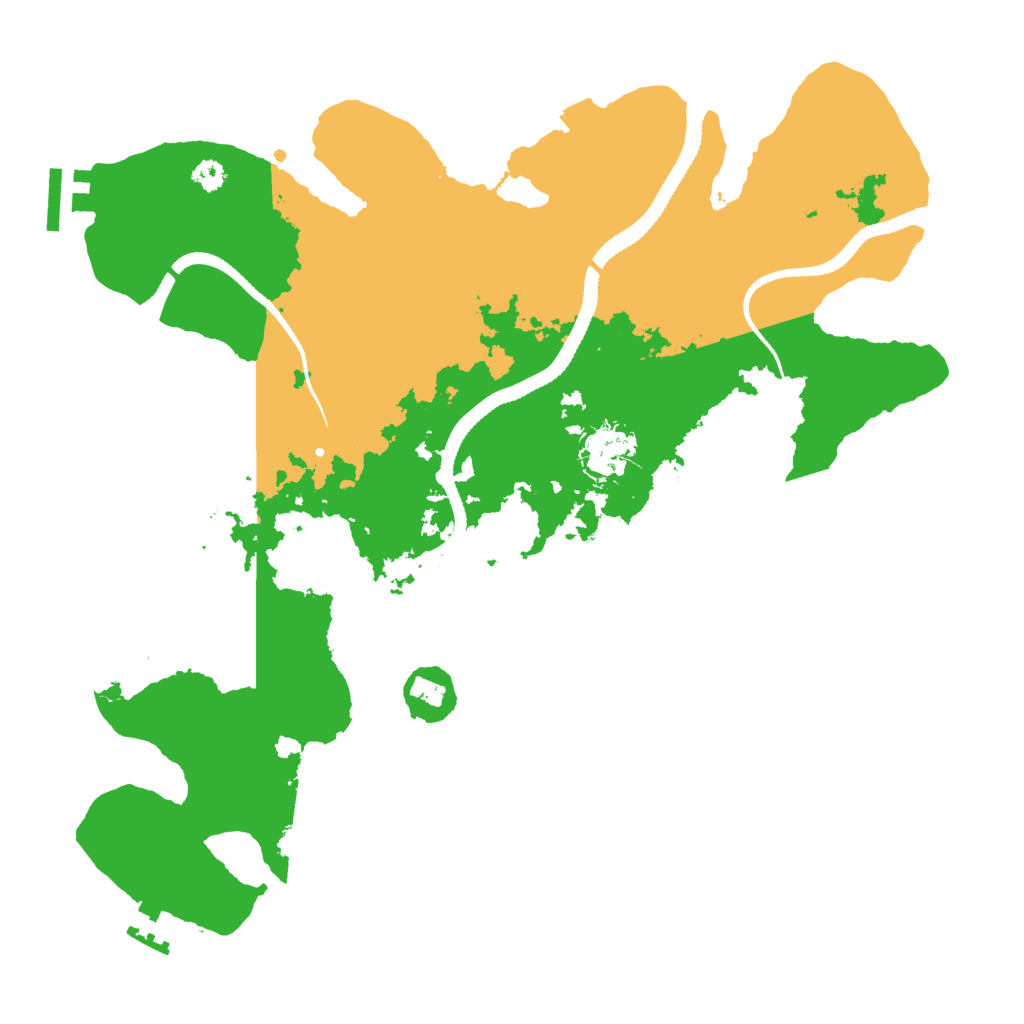 Biome Rust Map: Procedural Map, Size: 3300, Seed: 532611833