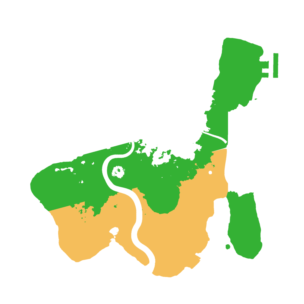 Biome Rust Map: Procedural Map, Size: 2500, Seed: 166079283