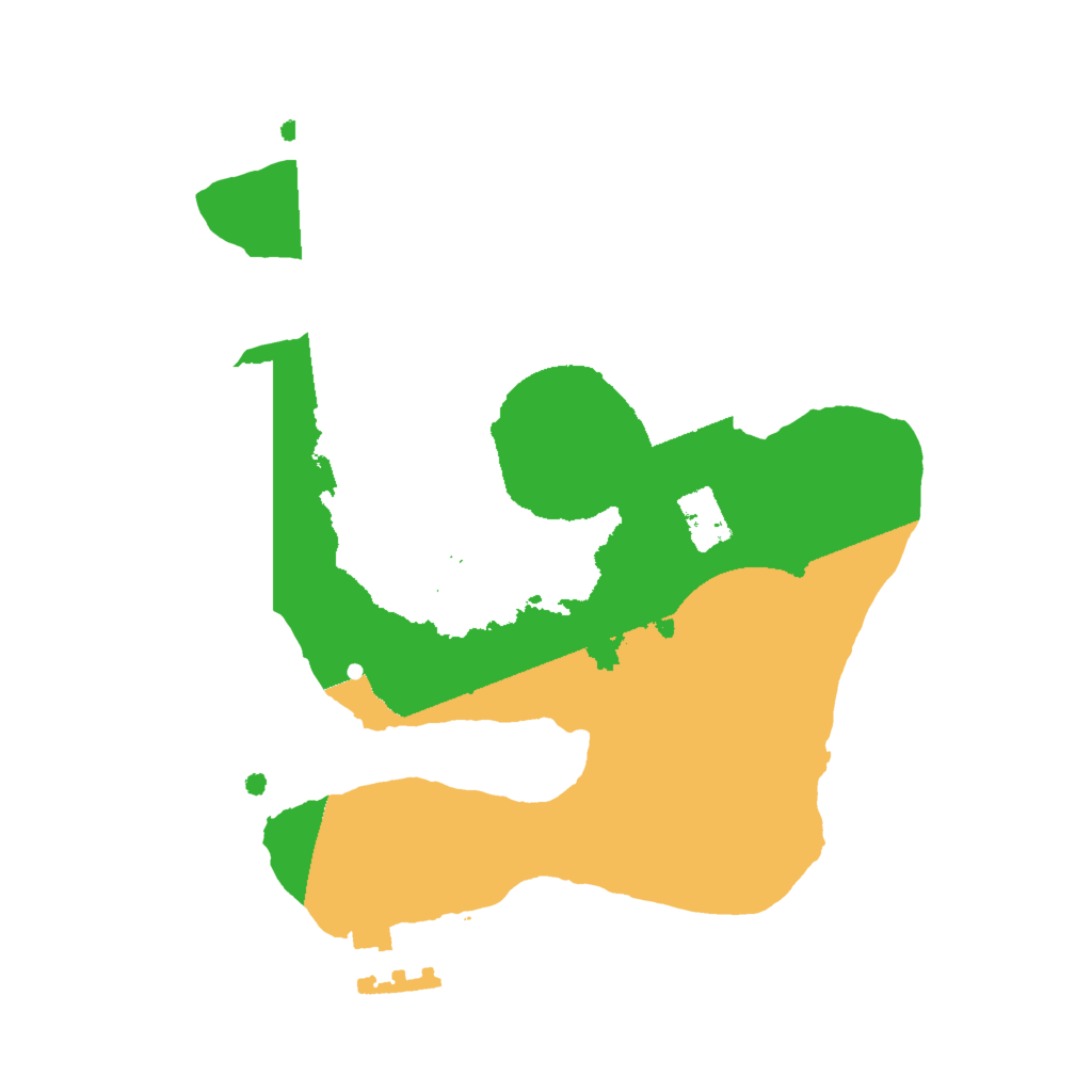 Biome Rust Map: Procedural Map, Size: 2000, Seed: 725425769