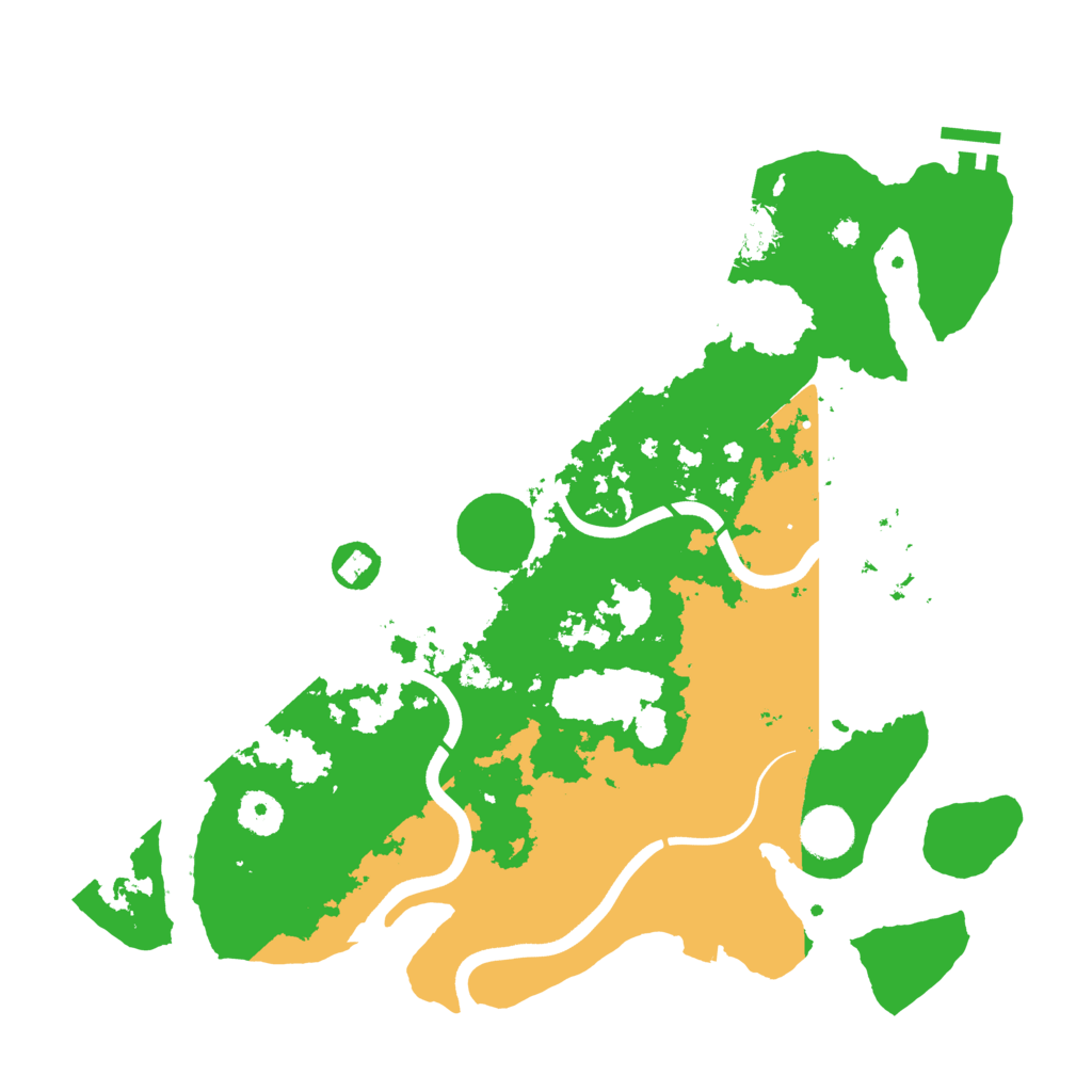 Biome Rust Map: Procedural Map, Size: 3700, Seed: 821210869