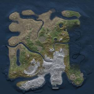 Thumbnail Rust Map: Procedural Map, Size: 3250, Seed: 1560888184, 12 Monuments