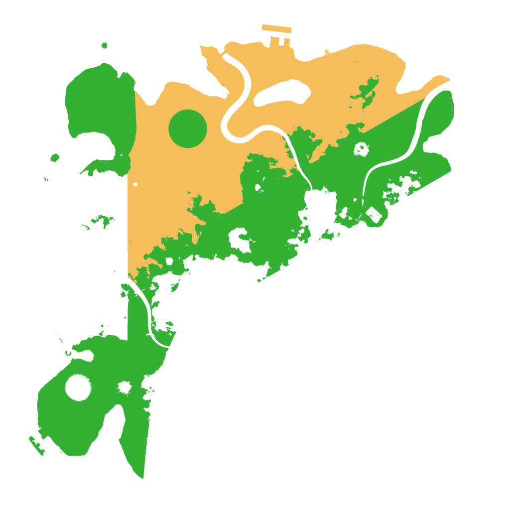 Biome Rust Map: Procedural Map, Size: 3500, Seed: 583834959
