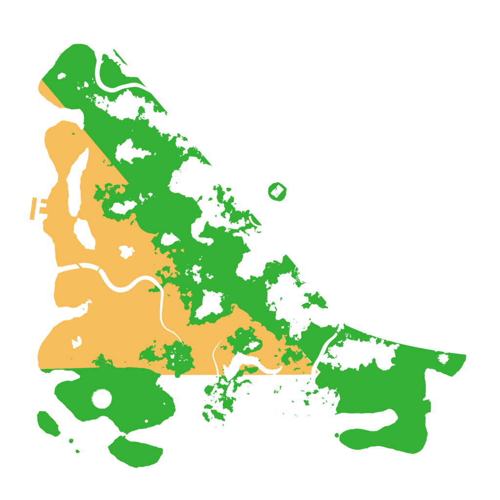 Biome Rust Map: Procedural Map, Size: 4500, Seed: 1290208726