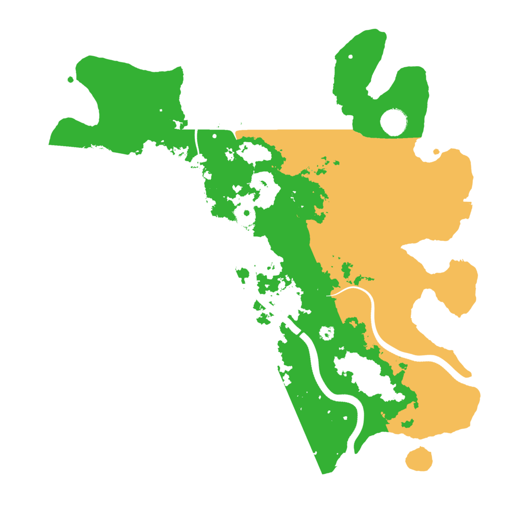 Biome Rust Map: Procedural Map, Size: 3500, Seed: 6236263