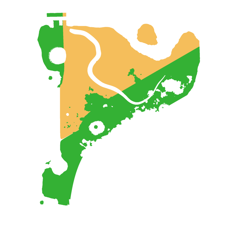 Biome Rust Map: Procedural Map, Size: 2500, Seed: 1981137938