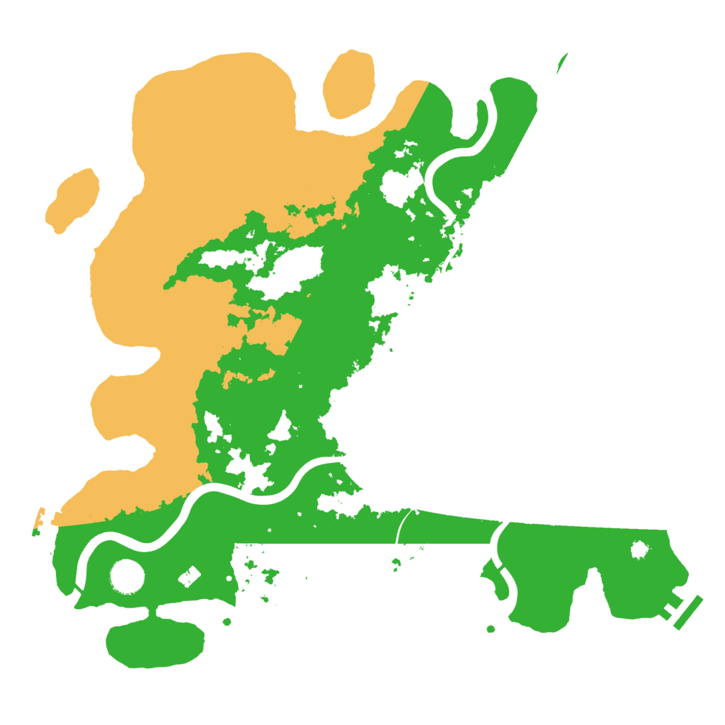 Biome Rust Map: Procedural Map, Size: 3700, Seed: 665009217