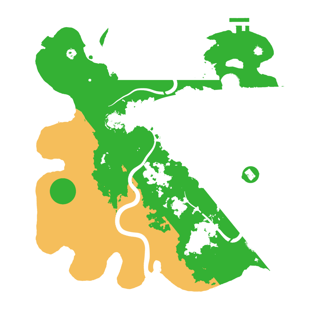 Biome Rust Map: Procedural Map, Size: 3250, Seed: 40