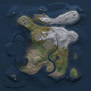 Thumbnail Rust Map: Procedural Map, Size: 2250, Seed: 1098260162, 7 Monuments