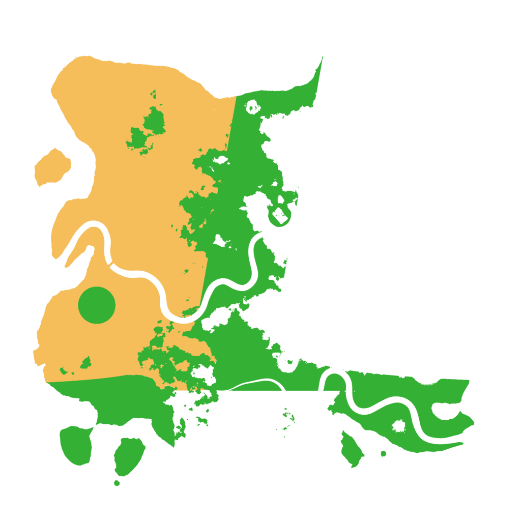 Biome Rust Map: Procedural Map, Size: 3700, Seed: 611162574
