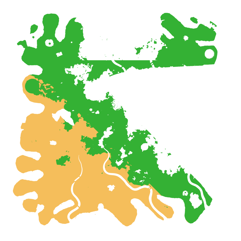 Biome Rust Map: Procedural Map, Size: 4500, Seed: 392290553