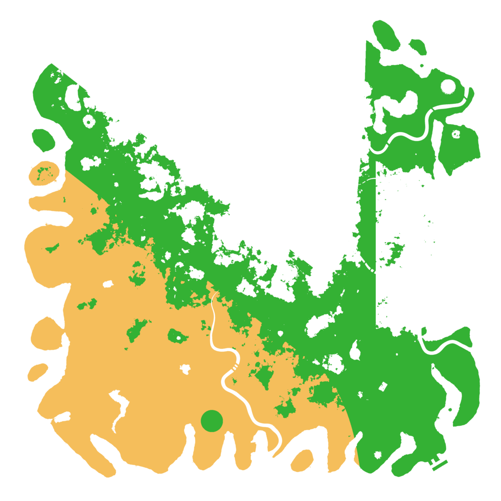 Biome Rust Map: Procedural Map, Size: 6000, Seed: 129995660