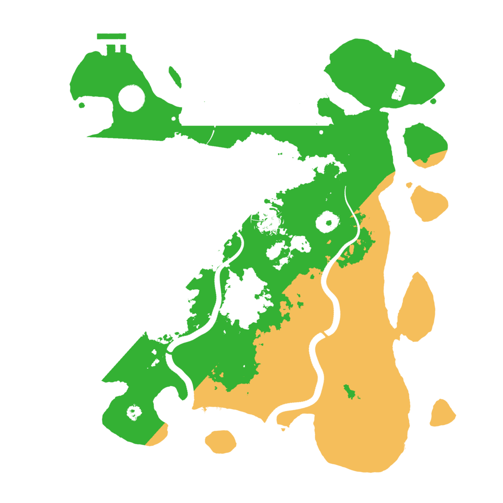 Biome Rust Map: Procedural Map, Size: 3500, Seed: 2009009797