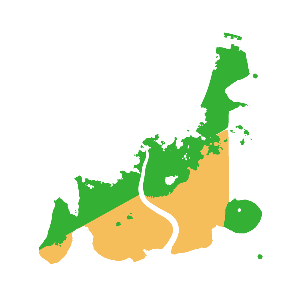 Biome Rust Map: Procedural Map, Size: 2500, Seed: 83467