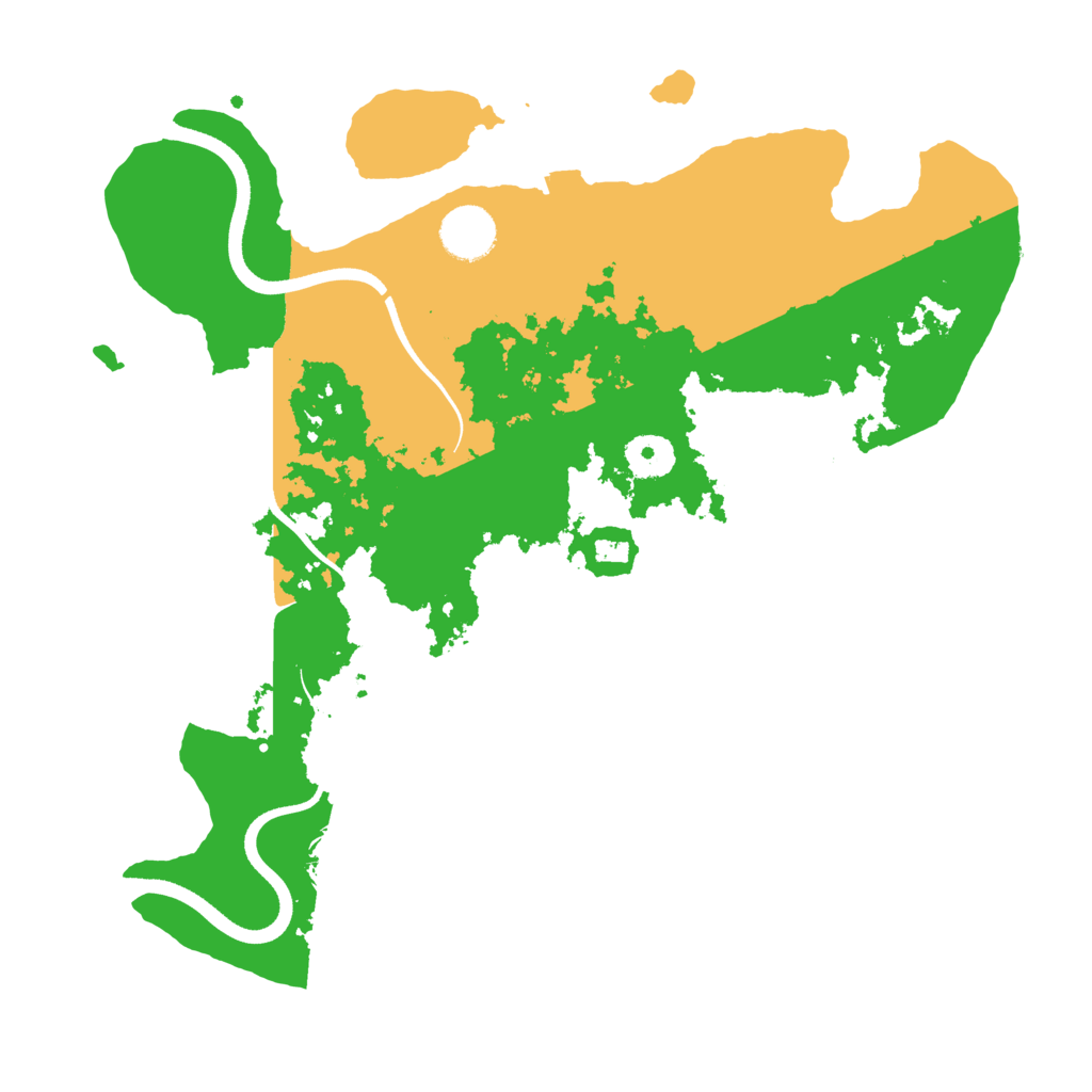 Biome Rust Map: Procedural Map, Size: 3500, Seed: 586673687