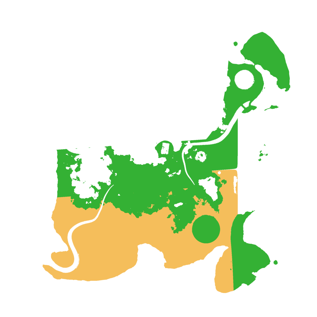 Biome Rust Map: Procedural Map, Size: 3000, Seed: 18503