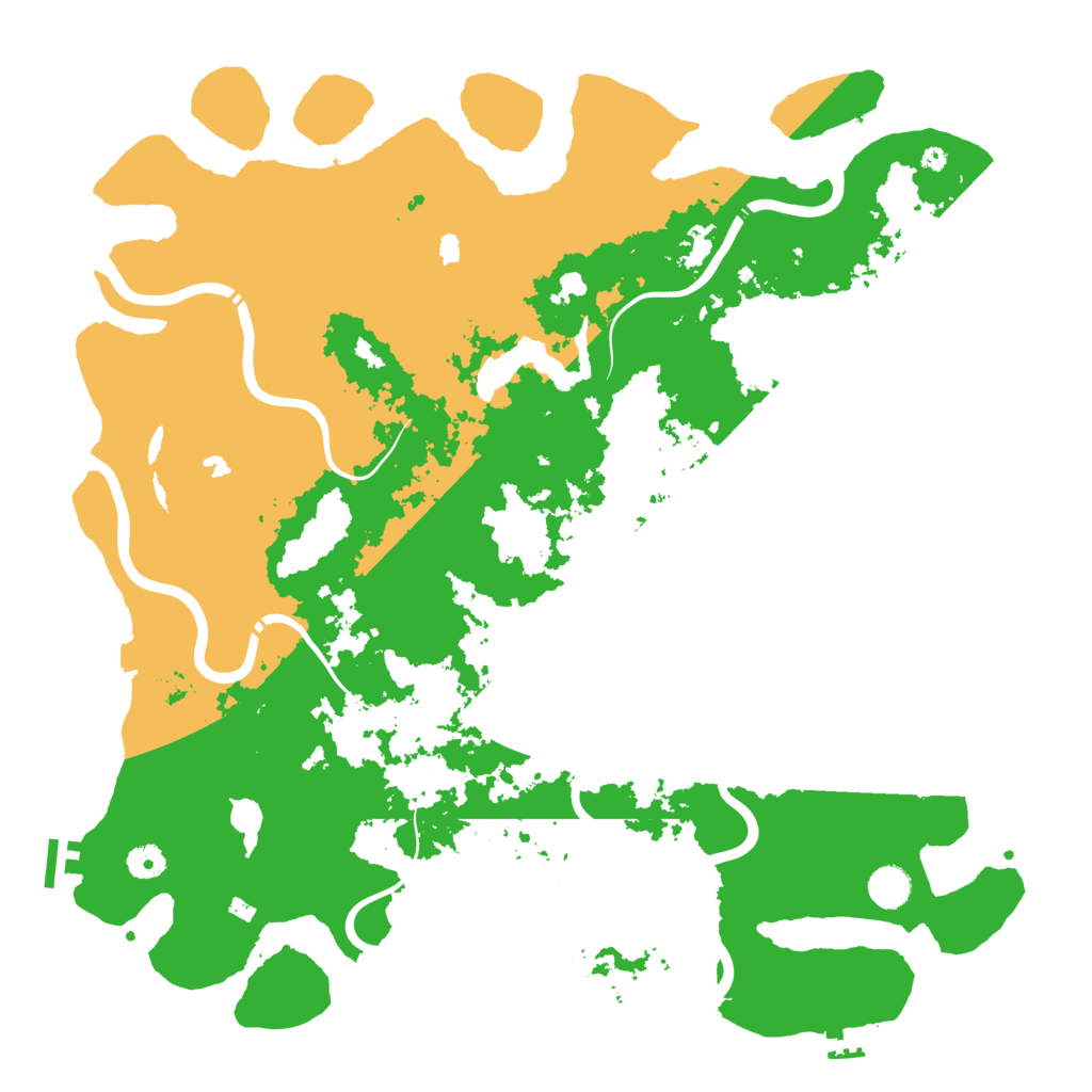 Biome Rust Map: Procedural Map, Size: 4500, Seed: 461612481