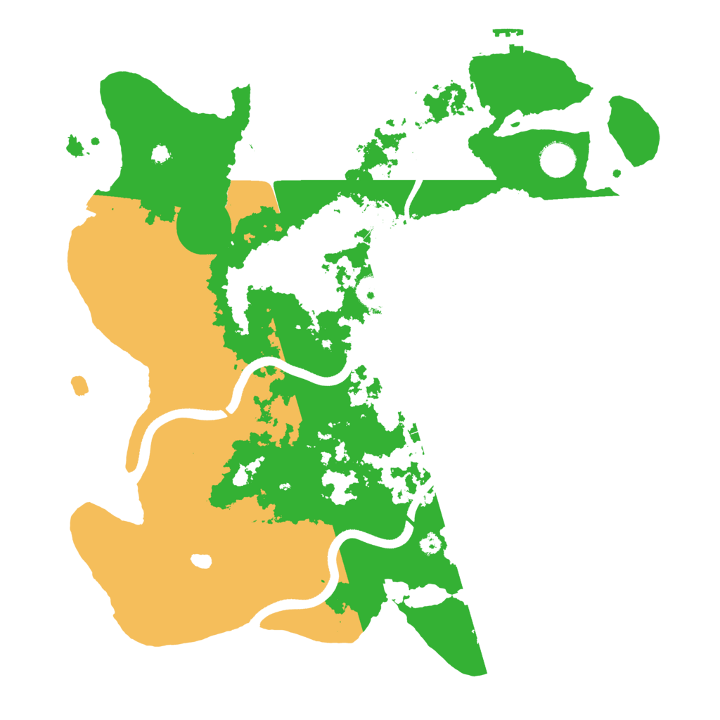 Biome Rust Map: Procedural Map, Size: 3600, Seed: 49