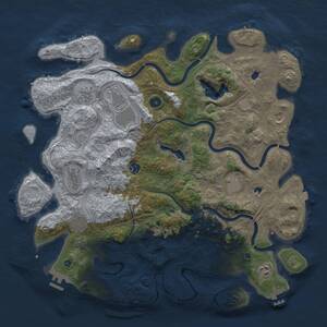 Thumbnail Rust Map: Procedural Map, Size: 4500, Seed: 1368172200, 15 Monuments