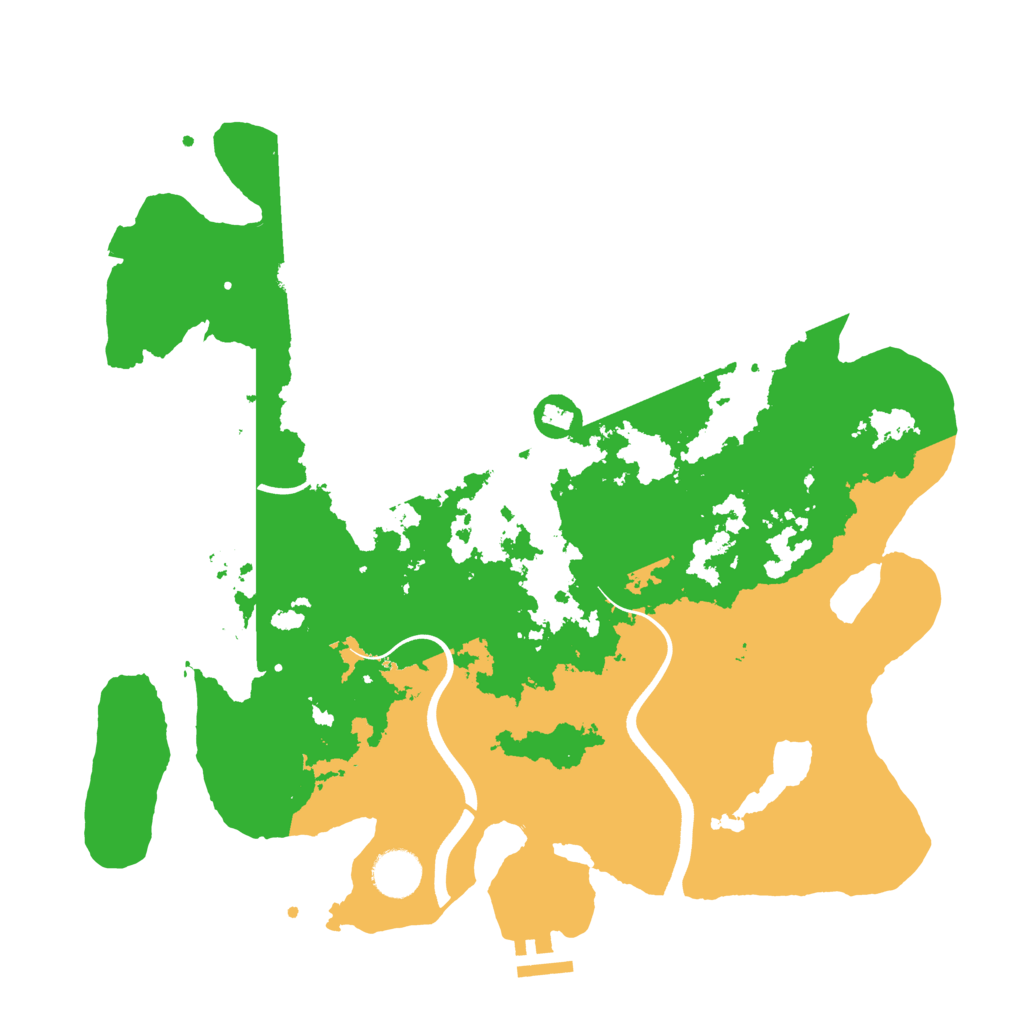 Biome Rust Map: Procedural Map, Size: 3700, Seed: 433685313