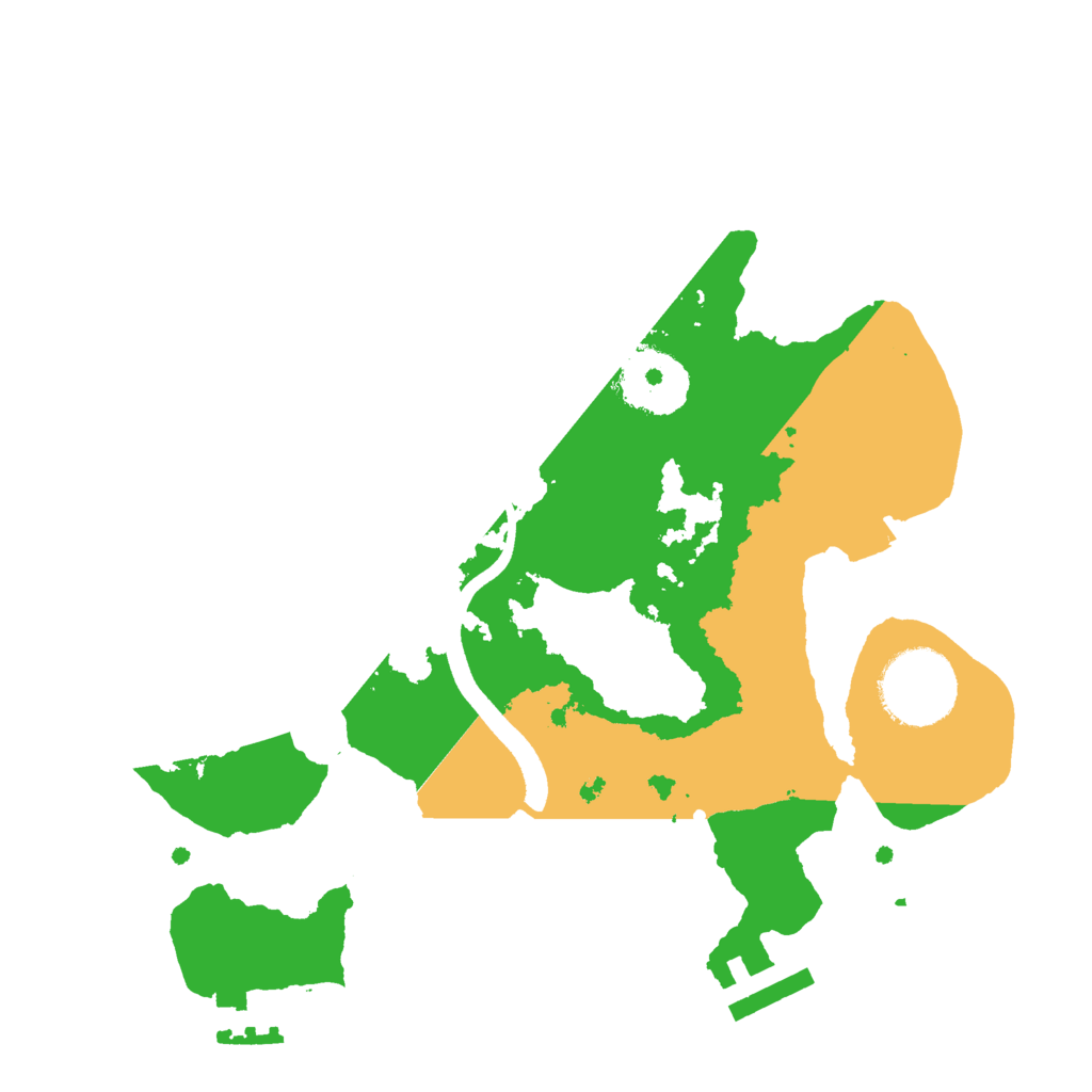 Biome Rust Map: Procedural Map, Size: 2500, Seed: 69832