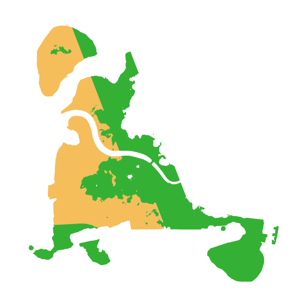 Biome Rust Map: Procedural Map, Size: 2500, Seed: 99652
