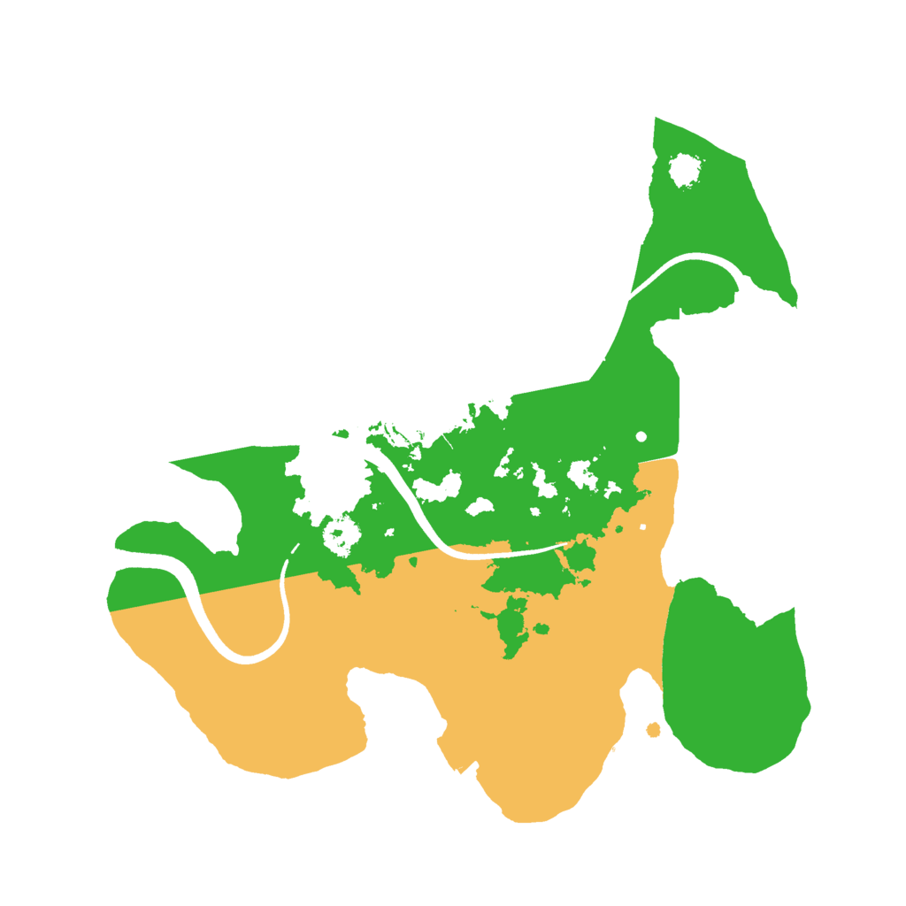 Biome Rust Map: Procedural Map, Size: 2500, Seed: 45639