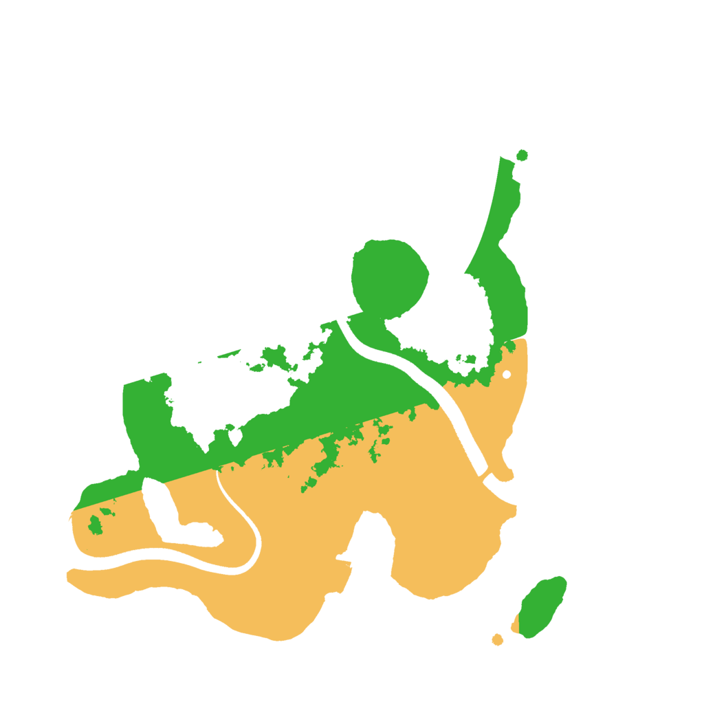 Biome Rust Map: Procedural Map, Size: 2500, Seed: 1732025