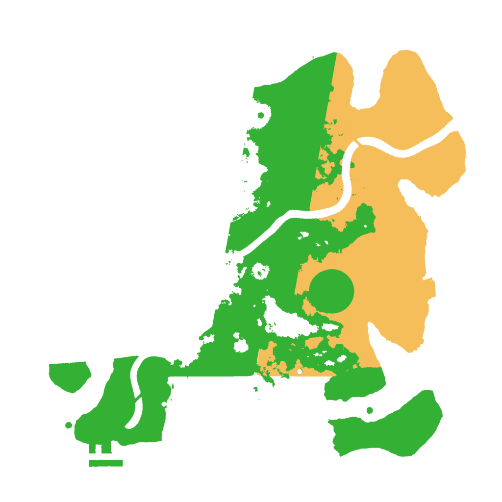 Biome Rust Map: Procedural Map, Size: 3000, Seed: 1647934391