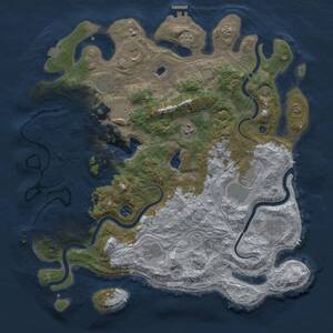 Thumbnail Rust Map: Procedural Map, Size: 4250, Seed: 38231639, 16 Monuments