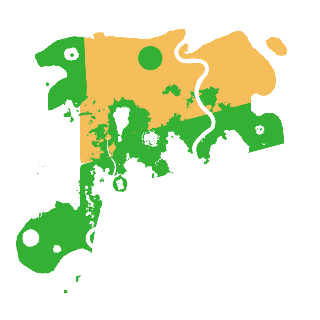 Biome Rust Map: Procedural Map, Size: 3500, Seed: 704279496