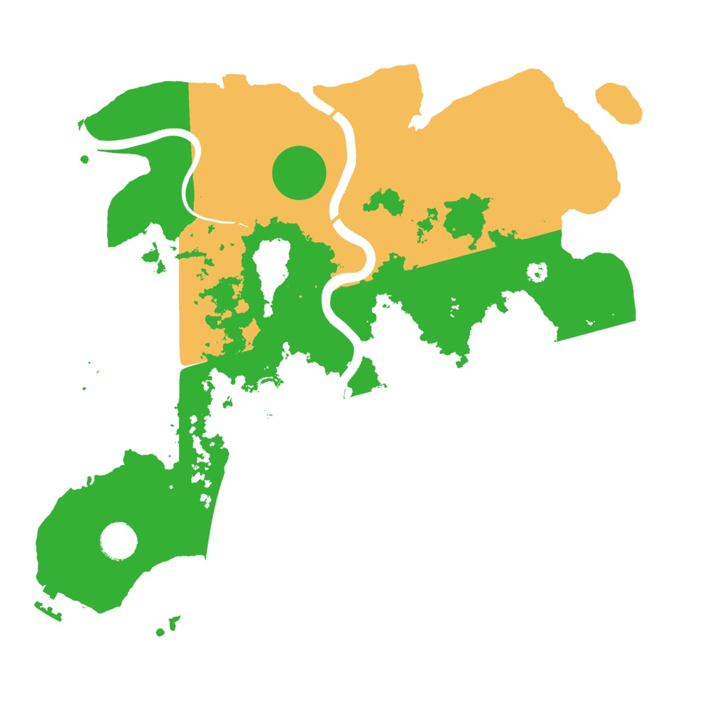 Biome Rust Map: Procedural Map, Size: 3500, Seed: 704279496
