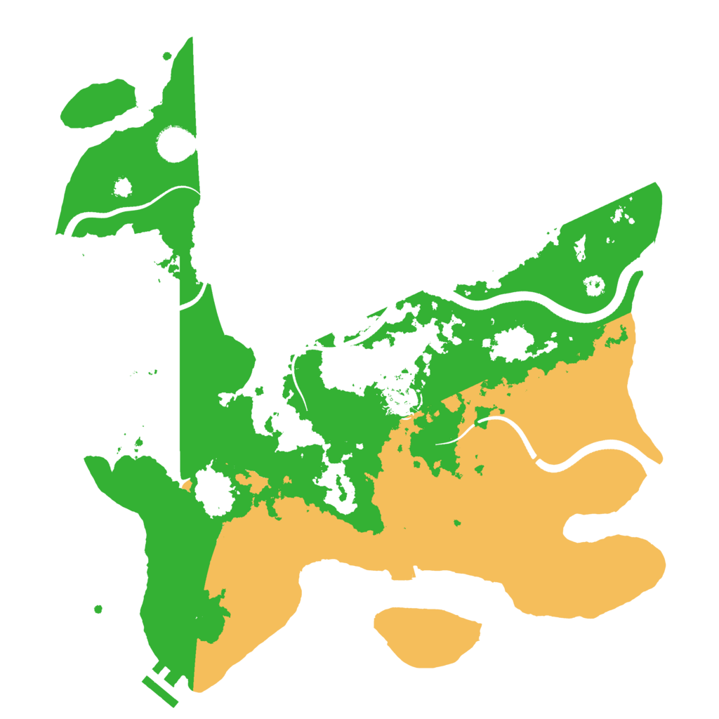 Biome Rust Map: Procedural Map, Size: 3500, Seed: 292553014