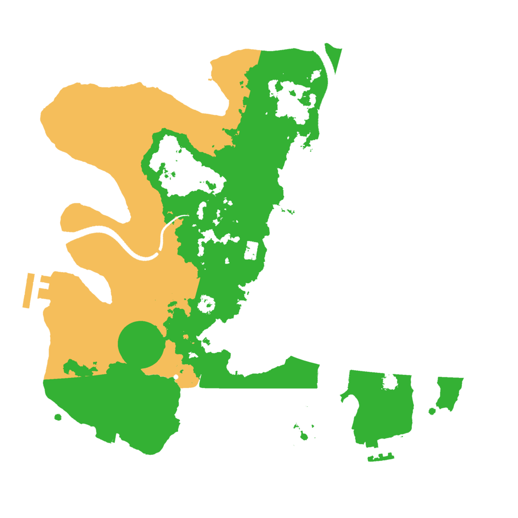 Biome Rust Map: Procedural Map, Size: 3000, Seed: 907232