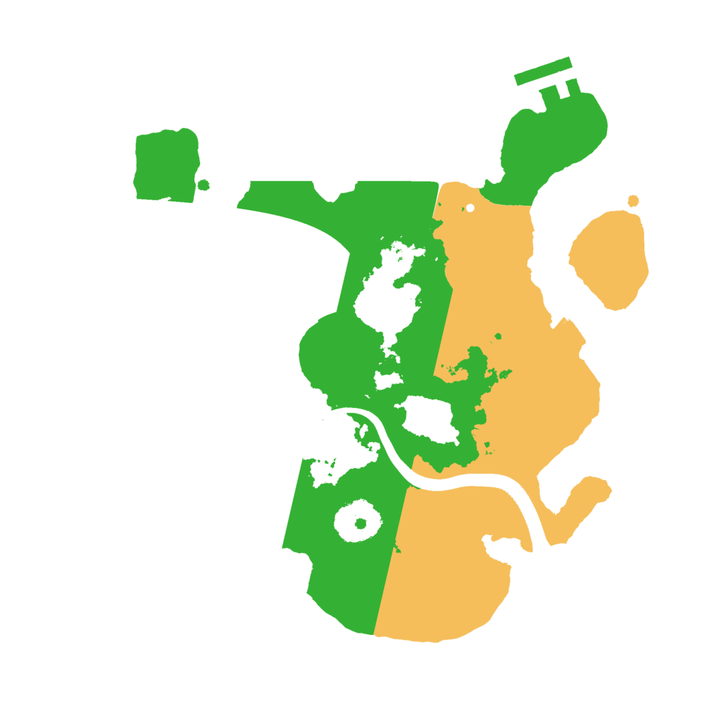 Biome Rust Map: Procedural Map, Size: 2509, Seed: 684333