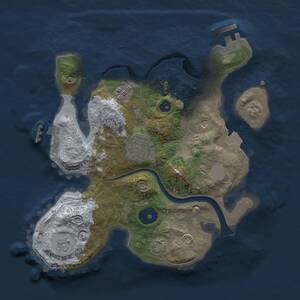 Thumbnail Rust Map: Procedural Map, Size: 2509, Seed: 684333, 8 Monuments