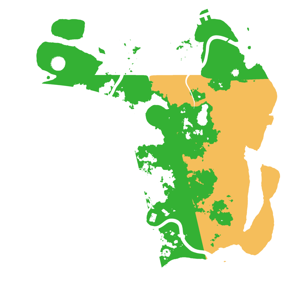 Biome Rust Map: Procedural Map, Size: 3700, Seed: 465523220