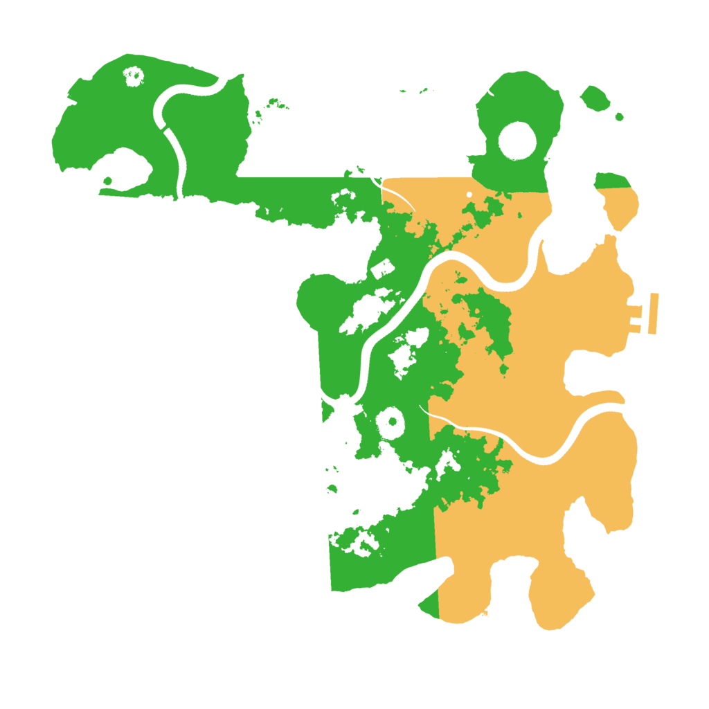Biome Rust Map: Procedural Map, Size: 3500, Seed: 941556112