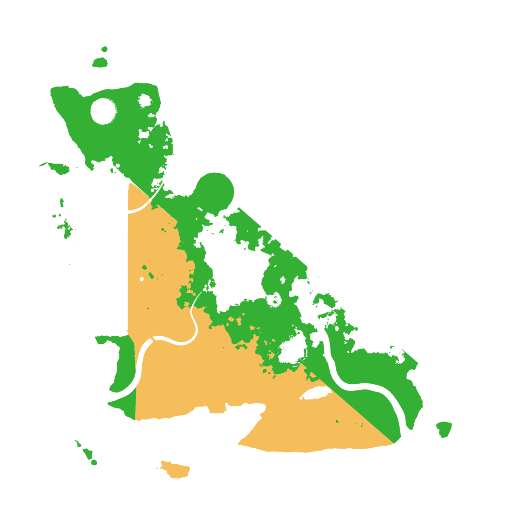 Biome Rust Map: Procedural Map, Size: 3500, Seed: 69882