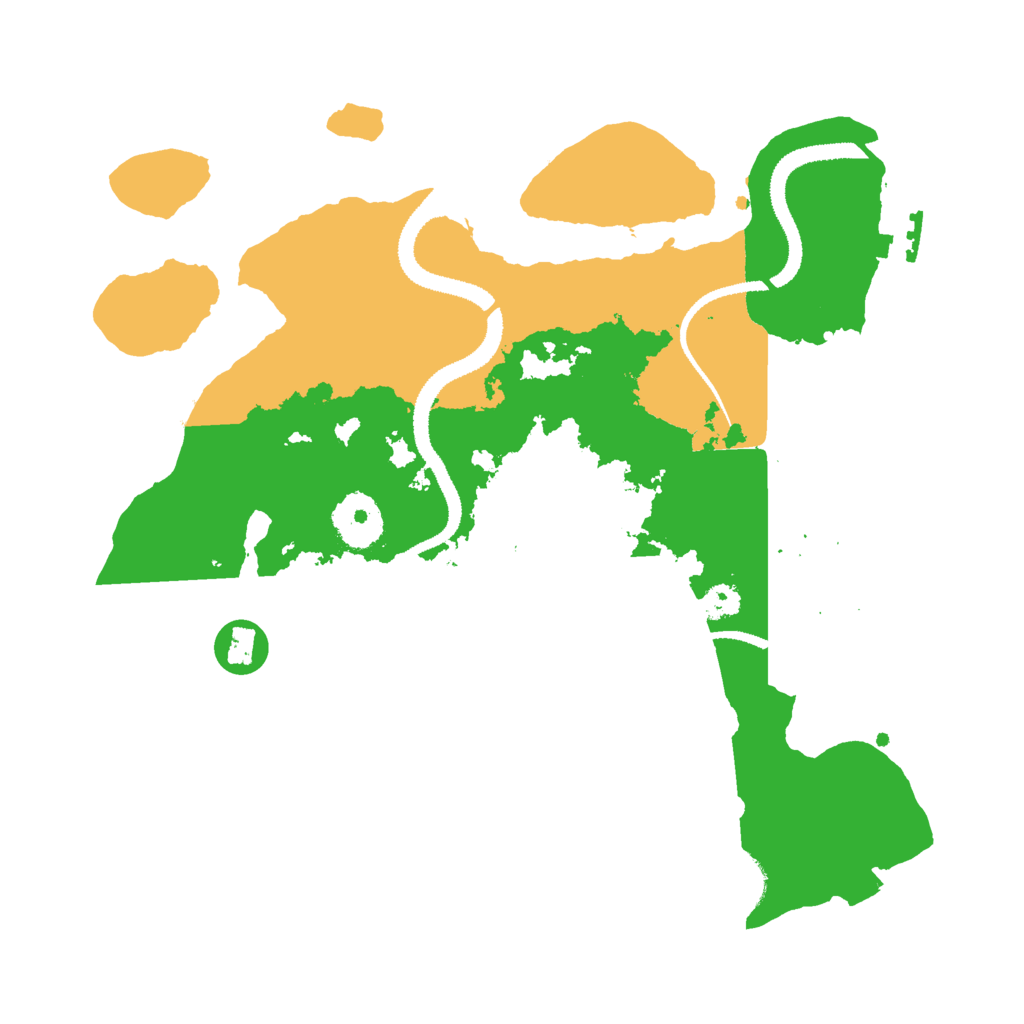 Biome Rust Map: Procedural Map, Size: 3000, Seed: 4235651