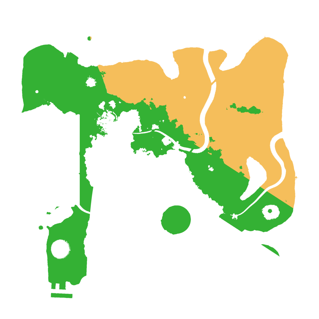 Biome Rust Map: Procedural Map, Size: 3000, Seed: 2049
