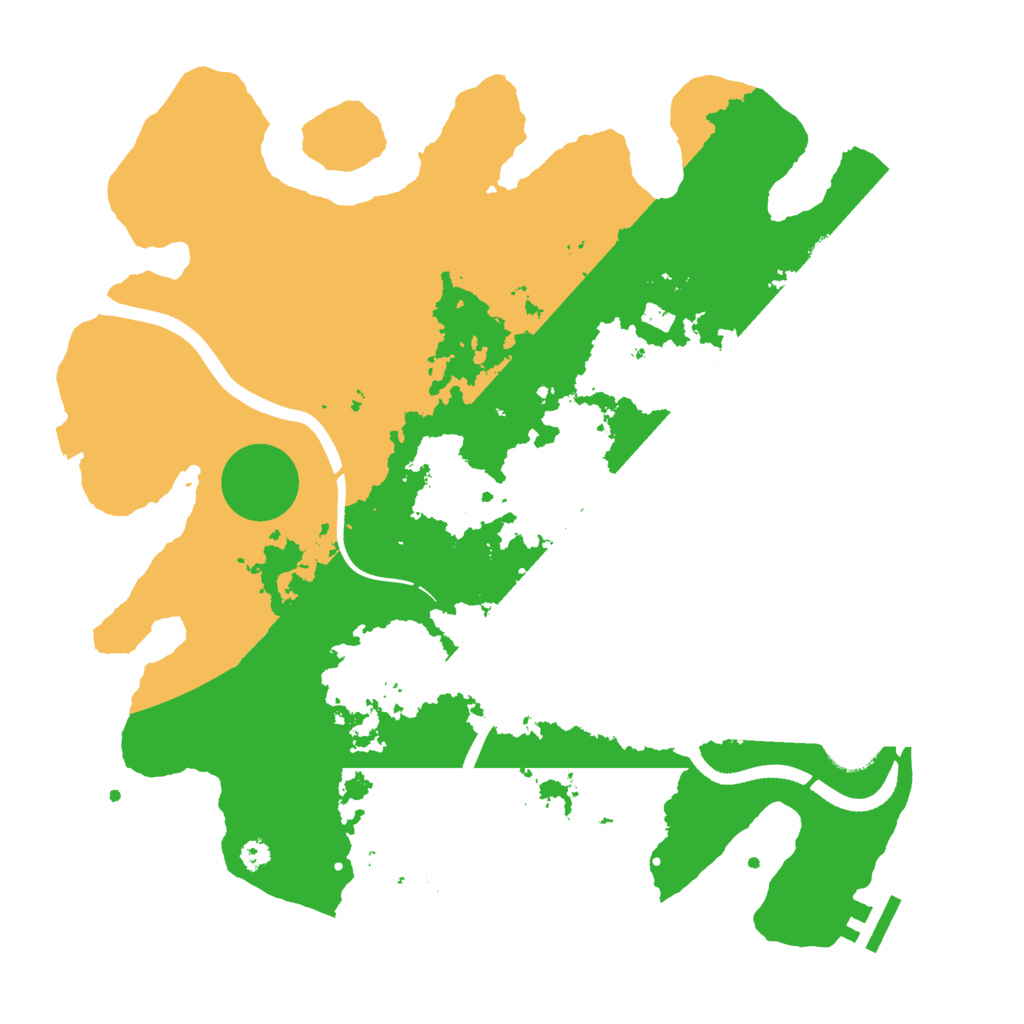 Biome Rust Map: Procedural Map, Size: 3500, Seed: 916121613