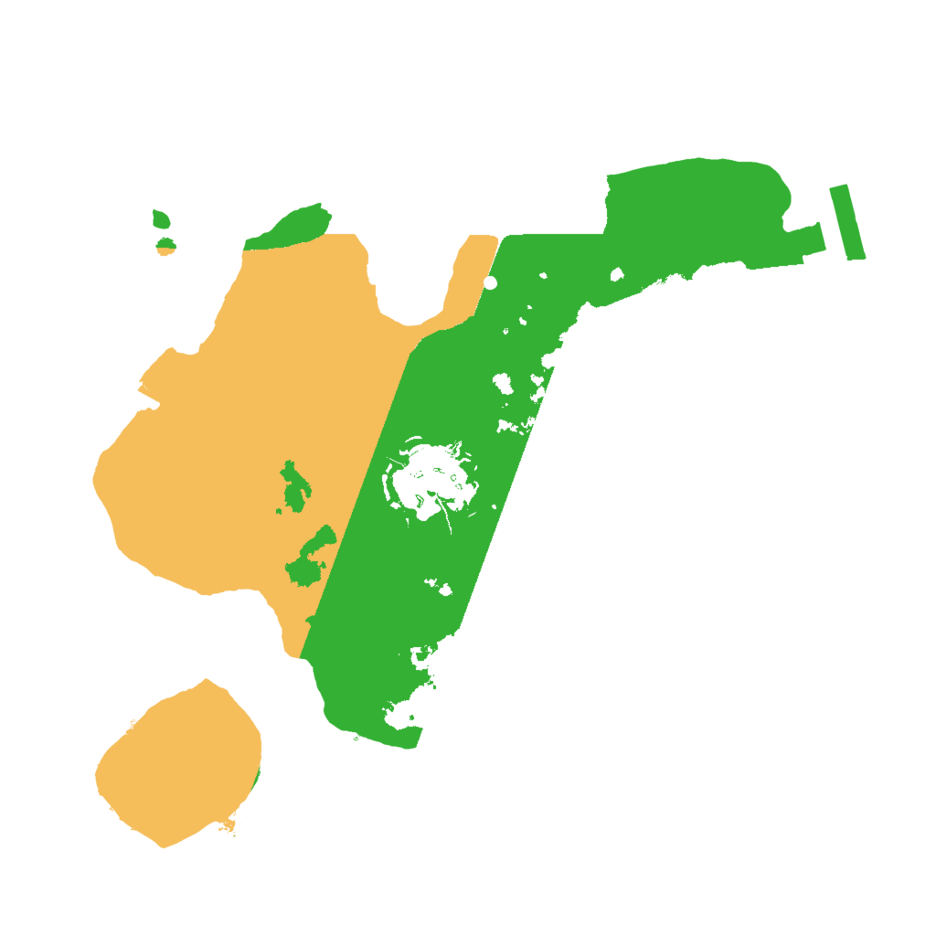 Biome Rust Map: Procedural Map, Size: 2000, Seed: 698187