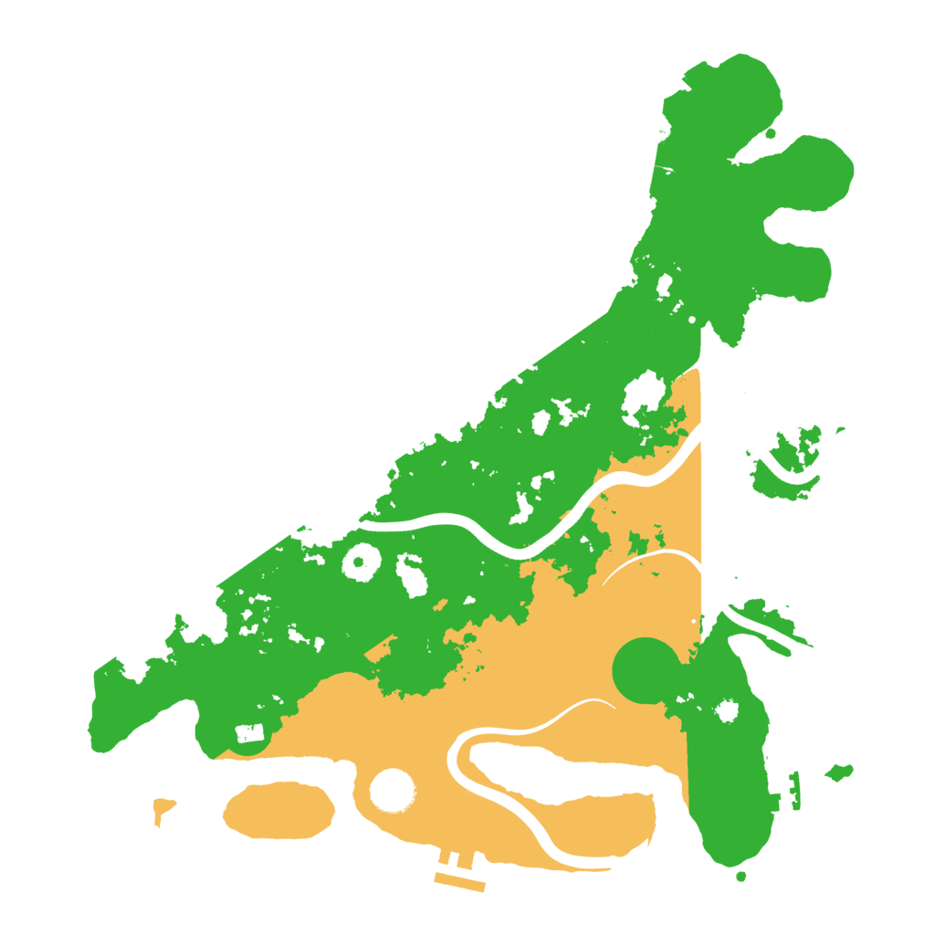Biome Rust Map: Procedural Map, Size: 3700, Seed: 722