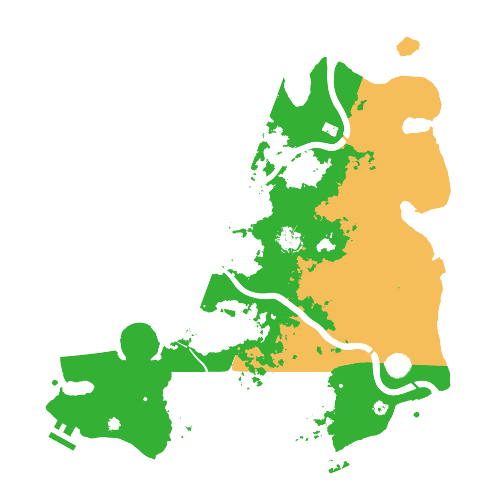 Biome Rust Map: Procedural Map, Size: 3500, Seed: 1031047460