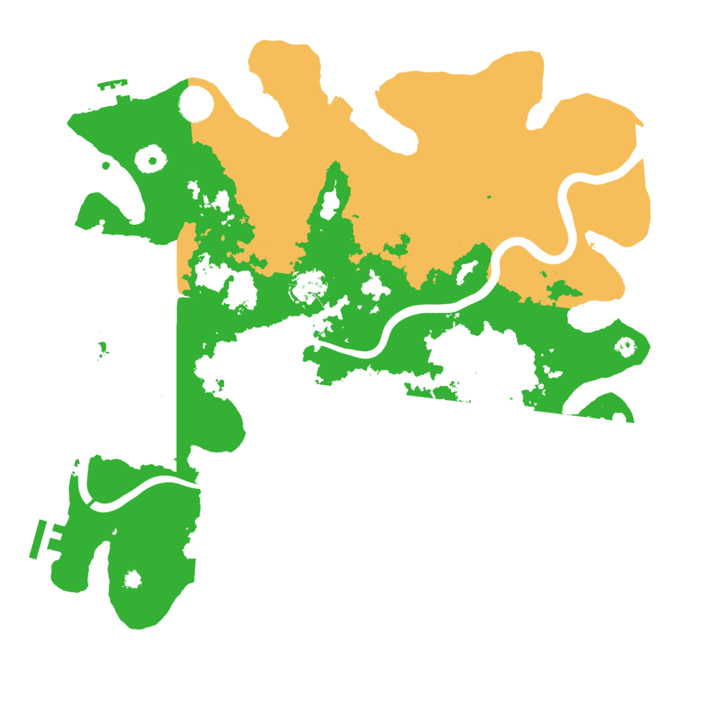 Biome Rust Map: Procedural Map, Size: 3600, Seed: 1041084472
