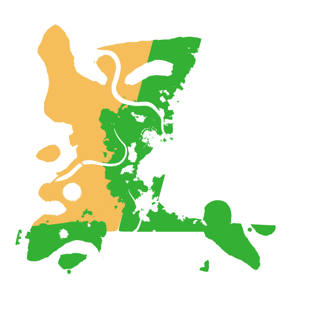 Biome Rust Map: Procedural Map, Size: 3000, Seed: 639